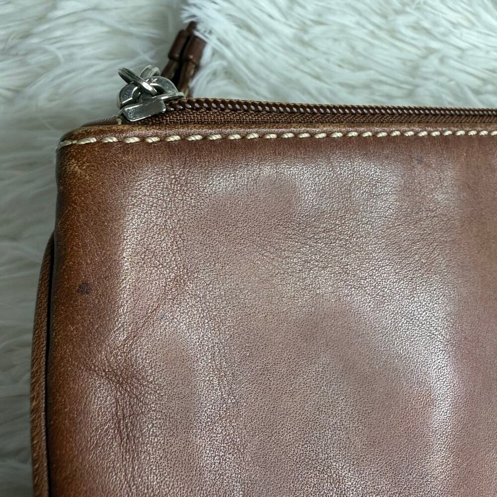 y2k COACH Leatherware Brown Wristlet - Picture 6 of 8